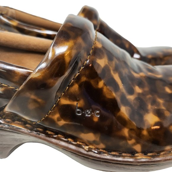 B.O.C. Born Concept "Margaret" Tortoise Shell Clogs C00037 Women's Size 7M - Picture 5 of 11